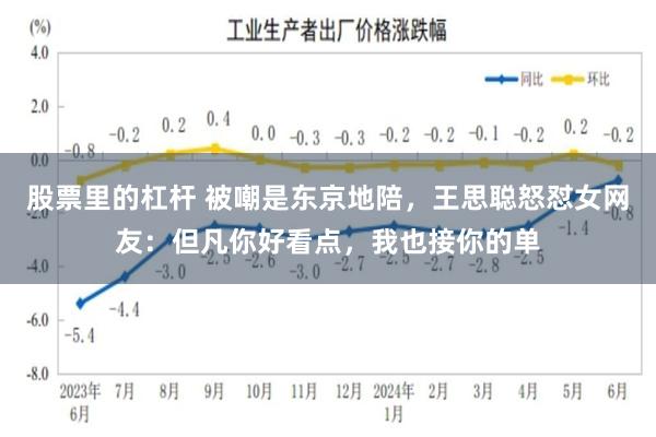 股票里的杠杆 被嘲是东京地陪，王思聪怒怼女网友：但凡你好看点，我也接你的单