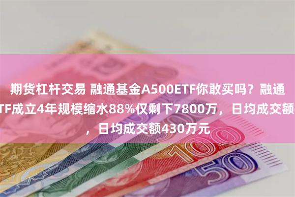 期货杠杆交易 融通基金A500ETF你敢买吗？融通创业板ETF成立4年规模缩水88%仅剩下7800万，日均成交额430万元