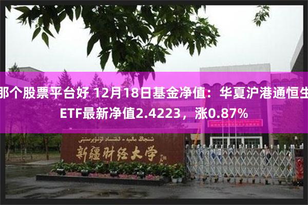 那个股票平台好 12月18日基金净值：华夏沪港通恒生ETF最新净值2.4223，涨0.87%